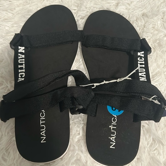 Náutica black beach summer vibes flap brand new size 10 very comfortable - Picture 1 of 3